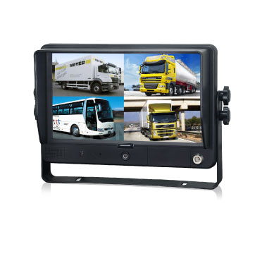 9 inch HD touch-screen Quad-view recording monitor