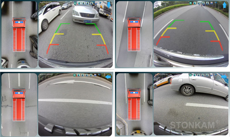 高清360°全景环视影像安全驾驶&泊车辅助系统 - 1080P超高清图像
