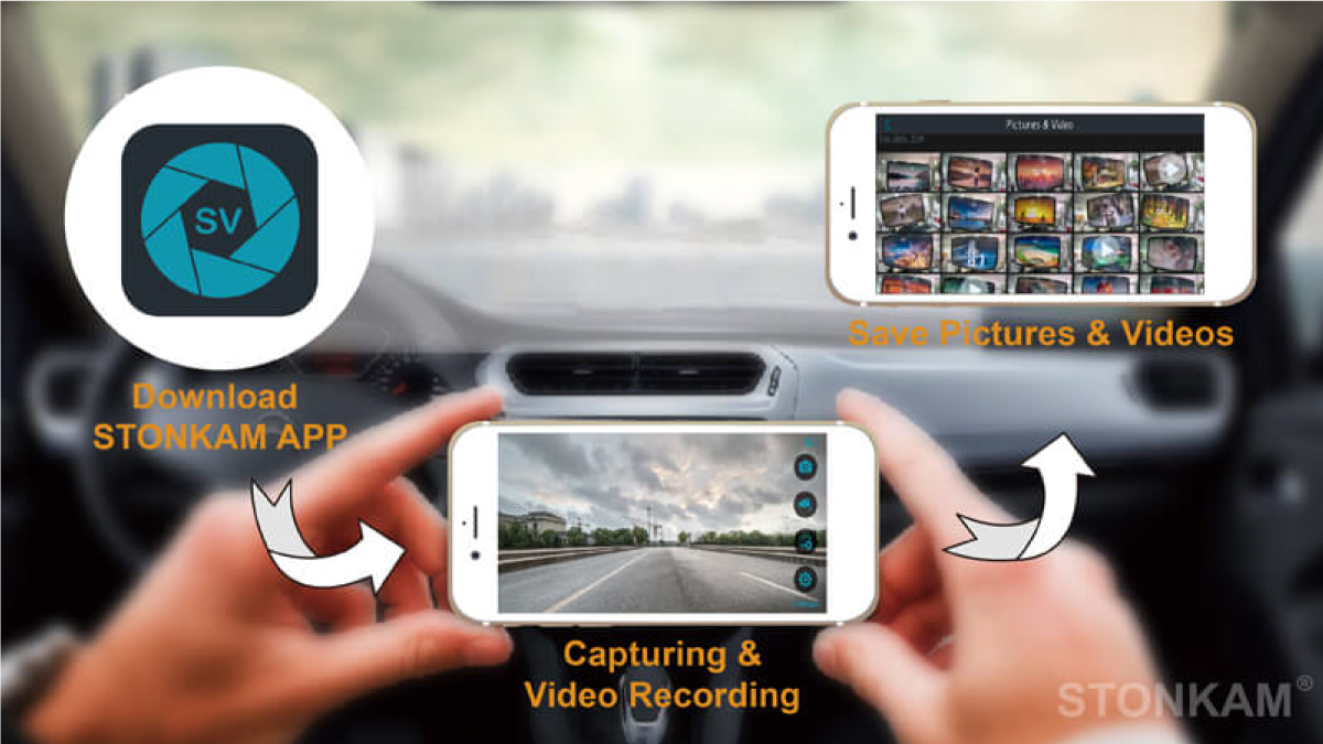 STONKAM® WIFI Video Transmitter-Save Video Recordings and Screenshots by APP
