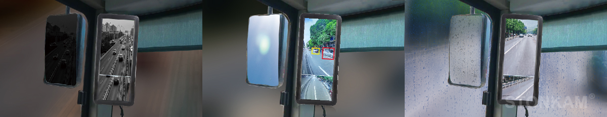 Electronic Mirror Monitor for bus
