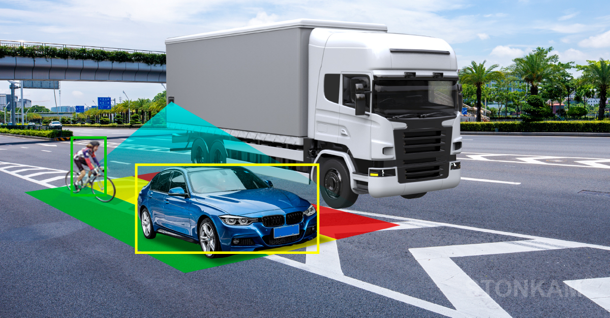 Blind Spot Forewarning, Construction Vehicle  Blind Spot Forewarning, Blind Spot Warning System for