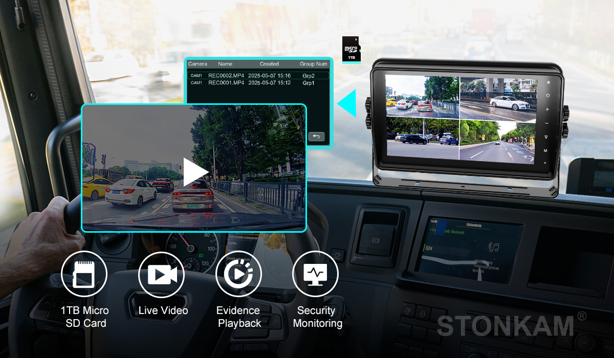 In-vehicle recording monitor