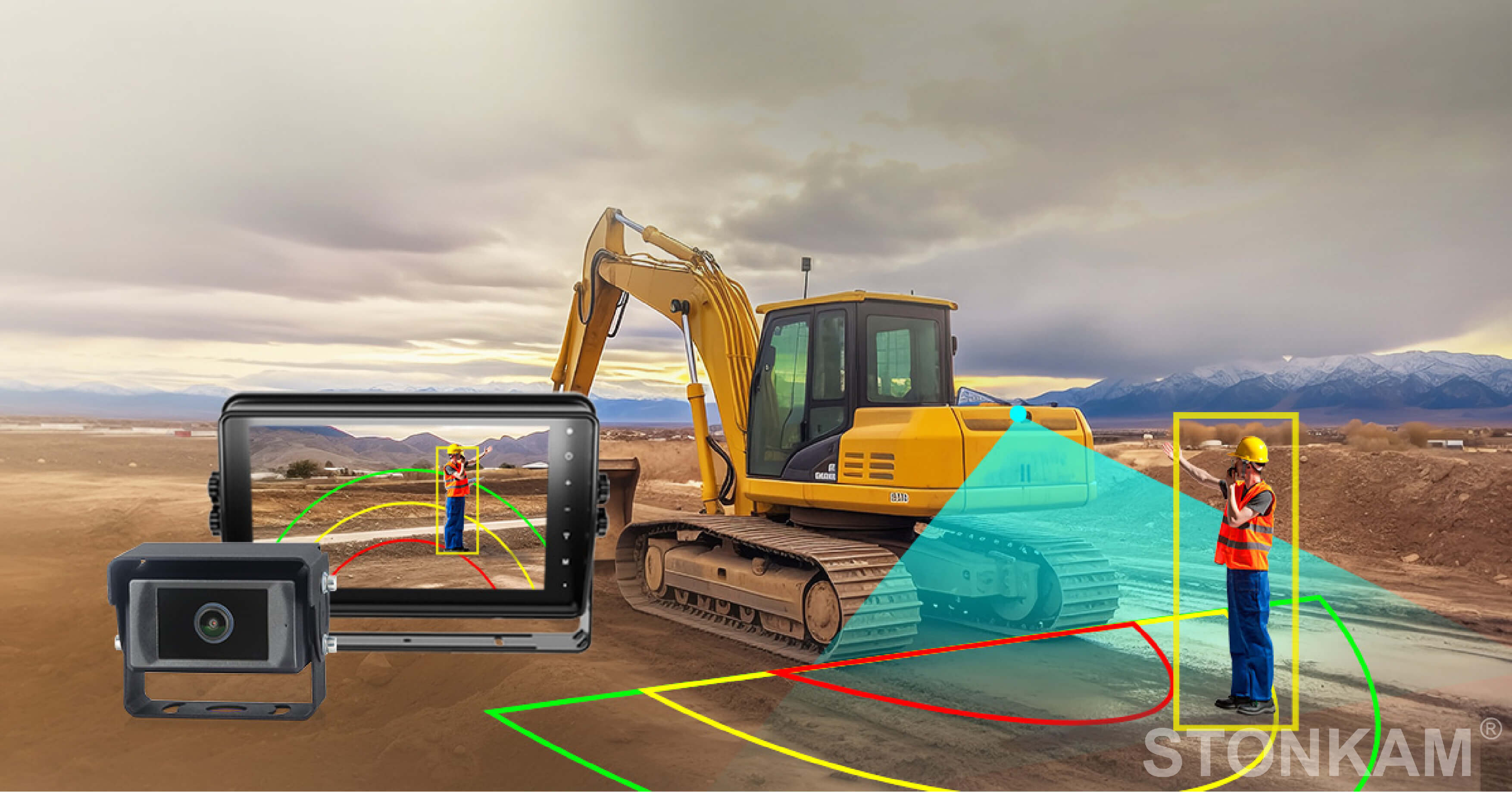 excavator backup camera
