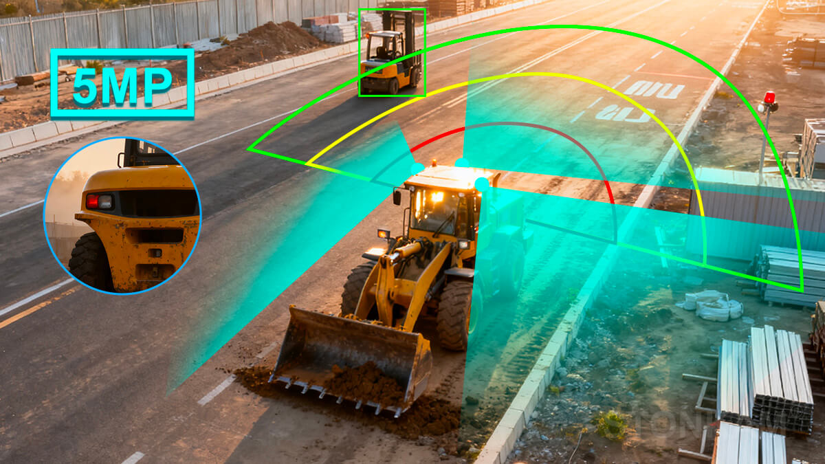 STONKAM 1080P HD Intelligent Pedestrian Detection Camera Heavy Equipment Camera System