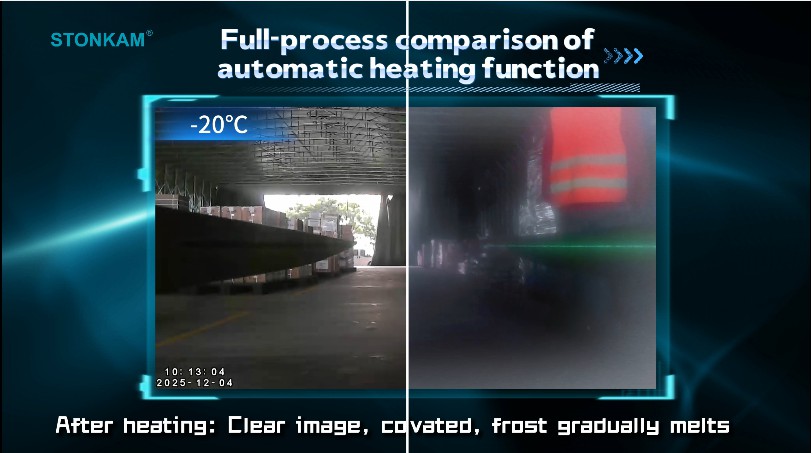 STONKAM HD Wireless Forklift Camera: AI Pallet Detection & Smart Defrosting for Safe Warehousing