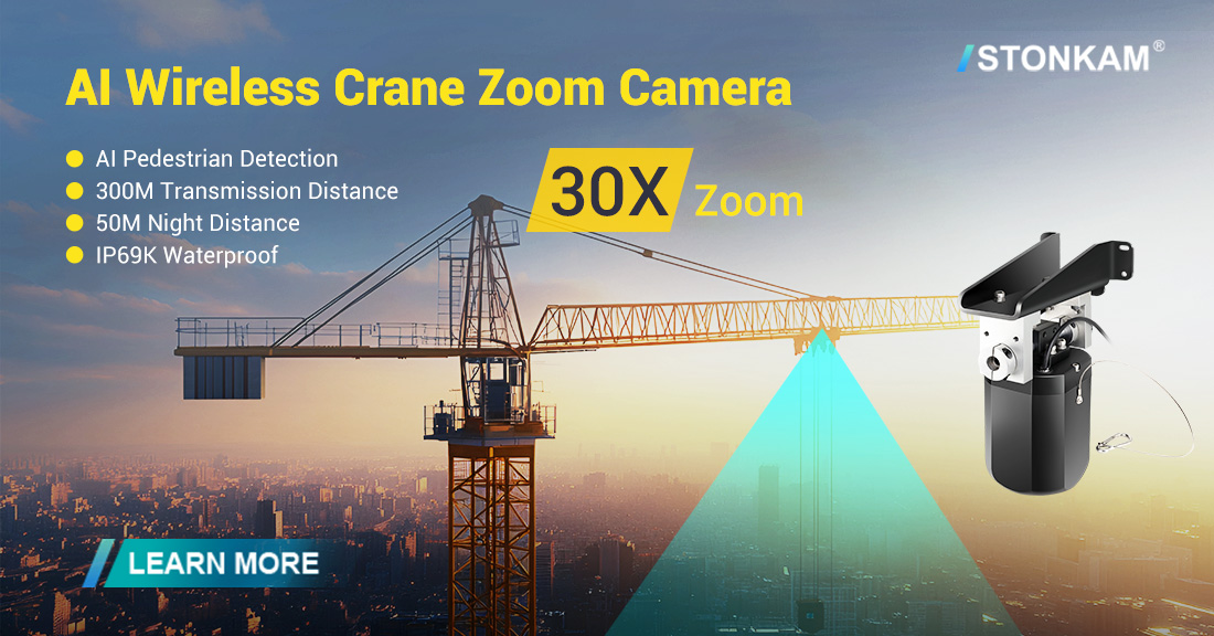 1080P 30x zoom camera & wireless monitoring camera for crane