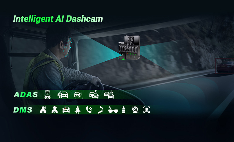 Intelligent DMS & ADAS AI Dashcam