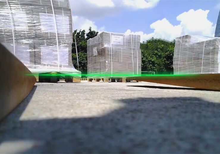 Laser-Guided Fork Positioning