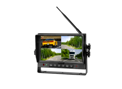 7 inch HD 2.4GHz Digital Wireless Vehicle Quad-view Monitor
